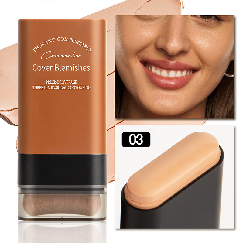 ✨ Corrector en Barra con Brocha Incorporada – Cobertura Instantánea y Precisa