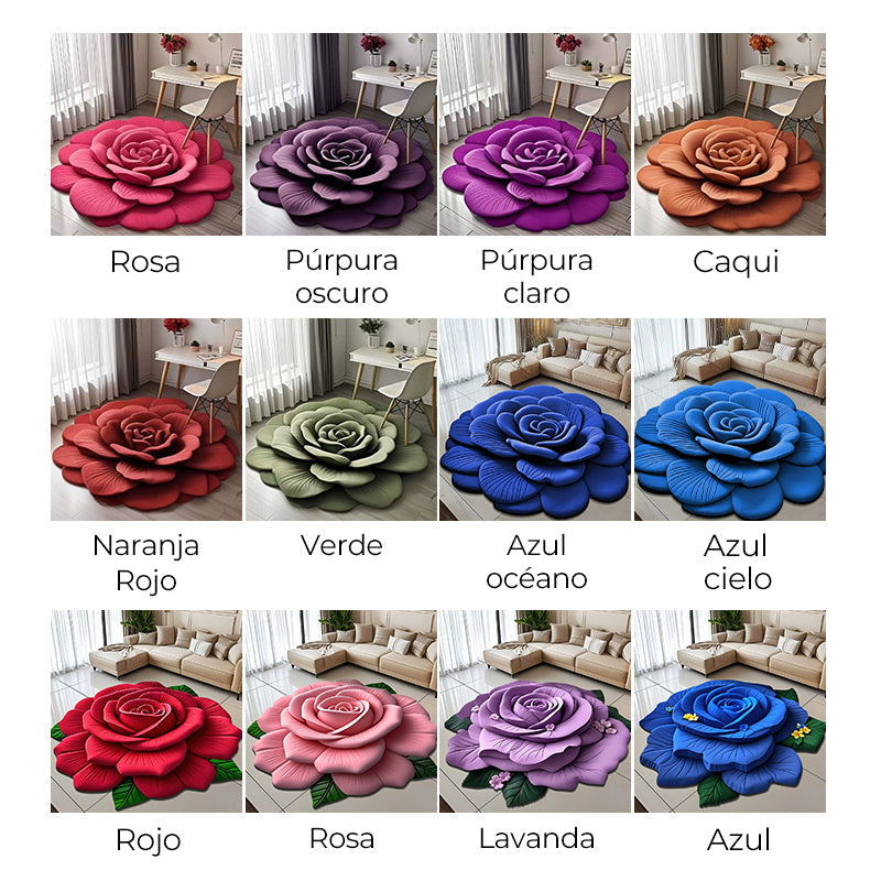 🌺Oferta Por Tiempo Limitado🌺Alfombra Floral de Felpa y Tierra de Diatomeas