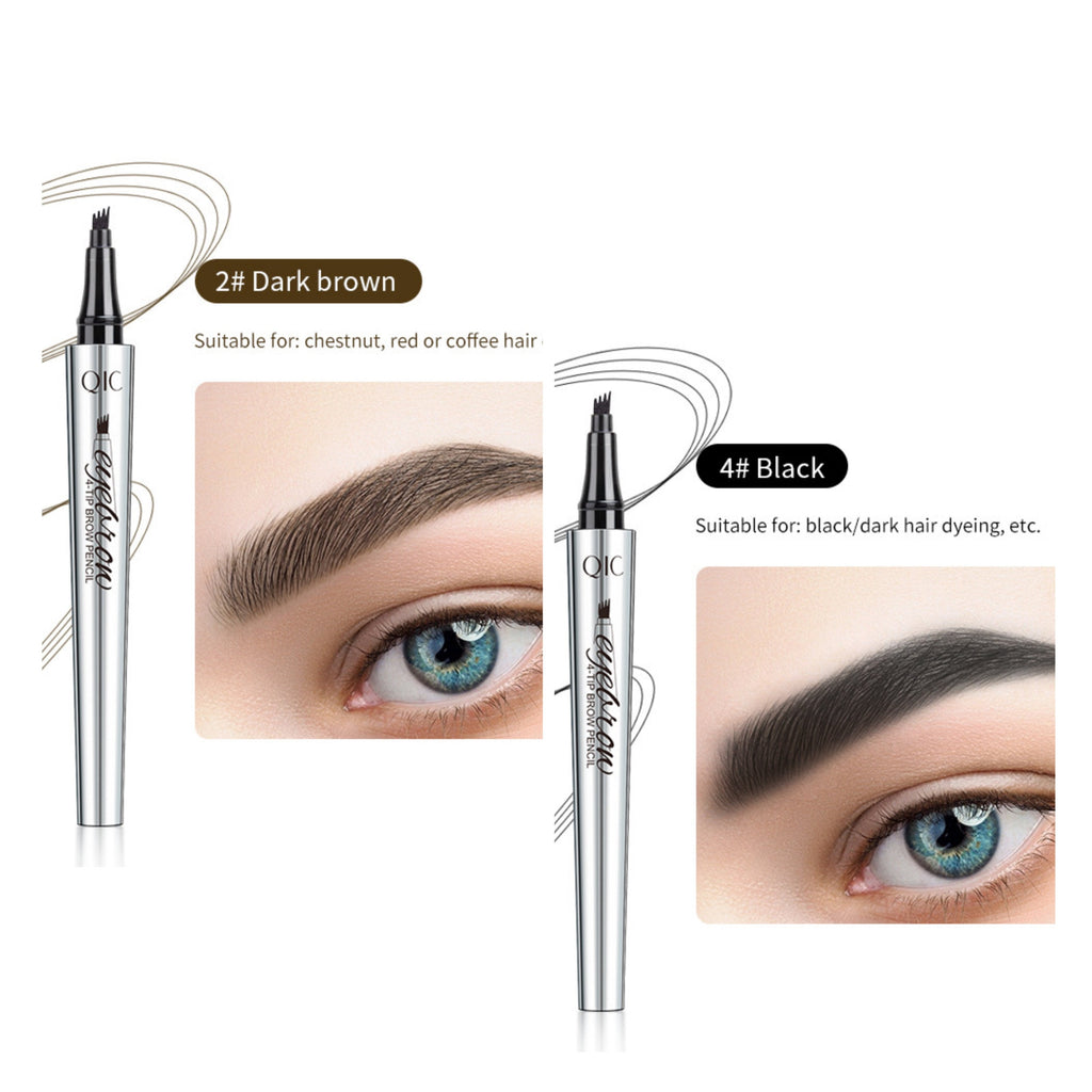 Pluma impermeable del tatuaje de la punta de la bifurcación del lápiz 4 de la ceja de Microblading 3D