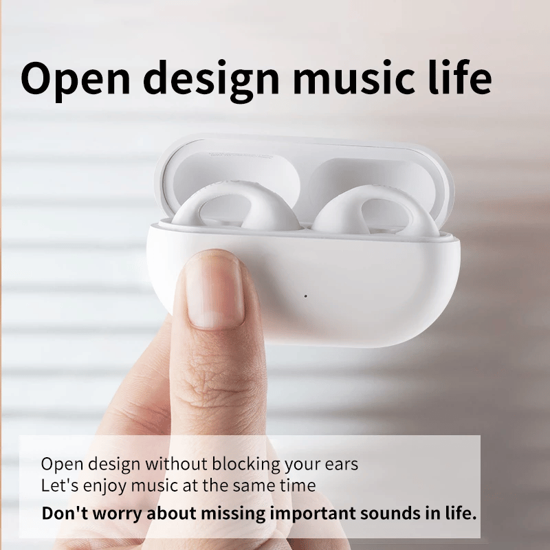 Auriculares inalámbricos de conducción ósea con clip para el oído