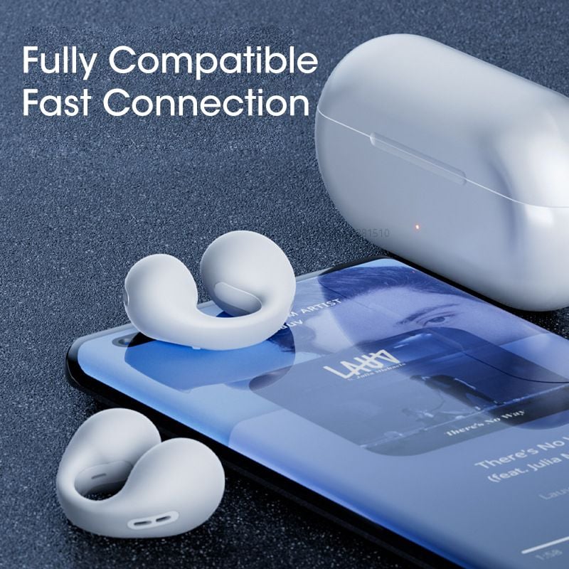 Auriculares inalámbricos de conducción ósea con clip para el oído