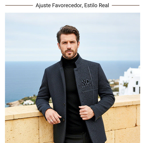 Abrigo informal cálido para hombre