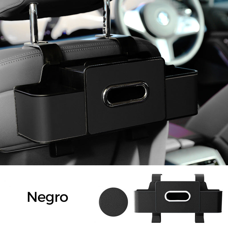 Caja de Almacenaje Multifuncional para Respaldo de Auto