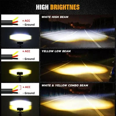 Luz de Conducción para Motocicletas Luz Auxiliar LED