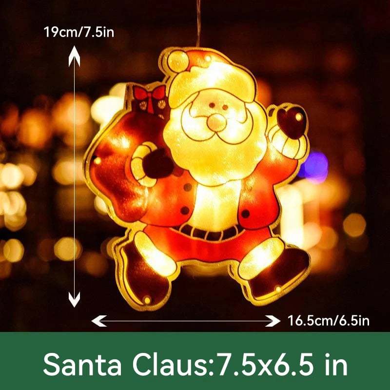 🎄Venta de Navidad anticipada - à Cup de succión para la ventana de Navidad🎅