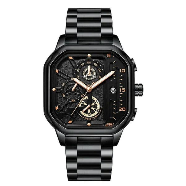 Reloj de cuarzo resistente al agua para hombre.