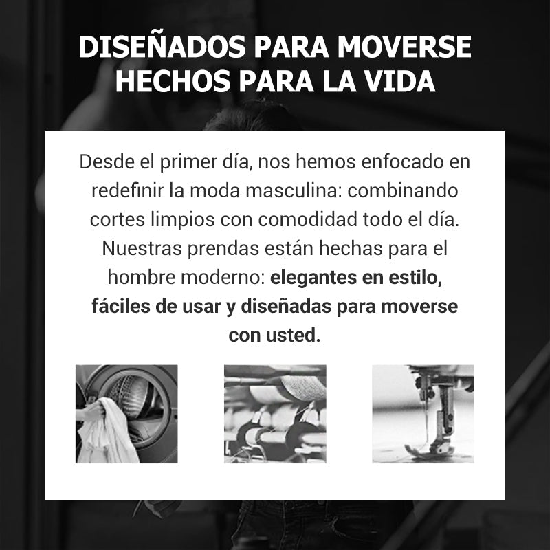 Pantalones casuales de color sólido de corte ajustado para hombre