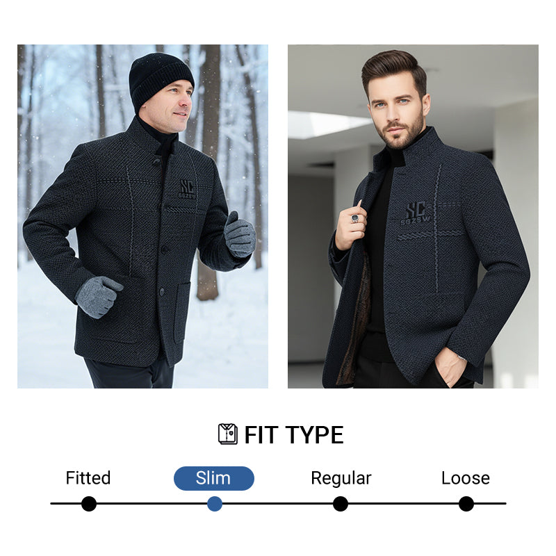 Abrigo informal cálido para hombre