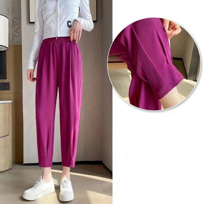 Pantalones Rectos Transpirables y Elásticos para Mujer