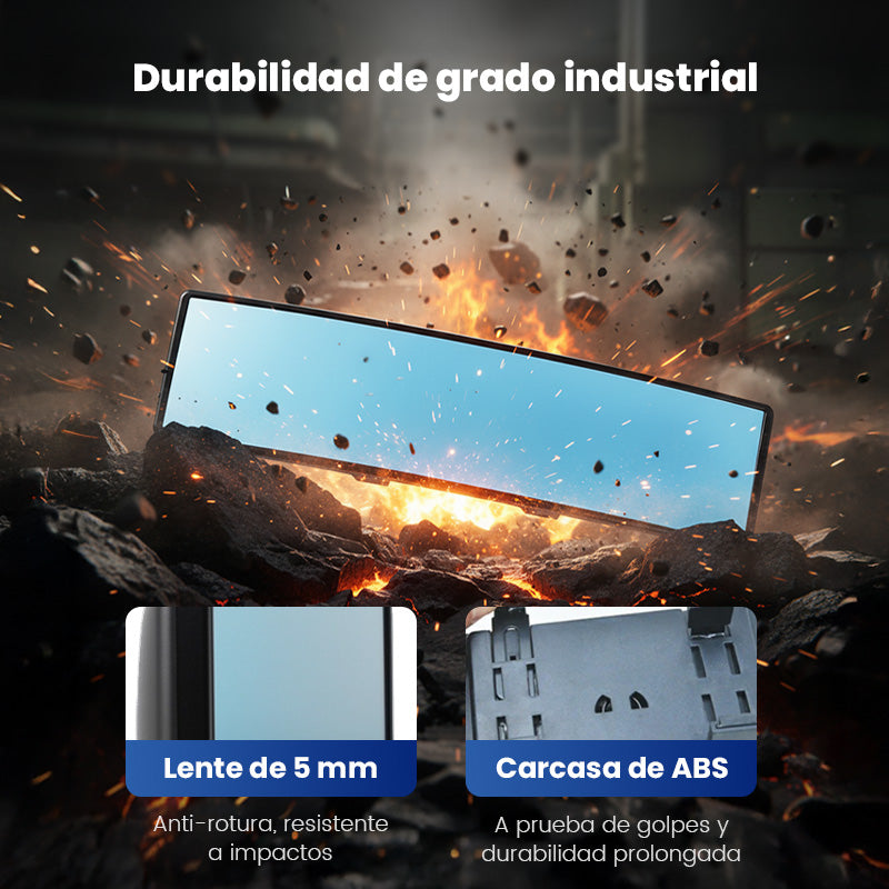 Espejo retrovisor curvado amplio para coche
