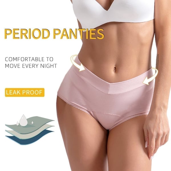 🩲 Ropa interior de talle alto a prueba de fugas: protección confiable contra fugas, cómoda cintura alta✅
