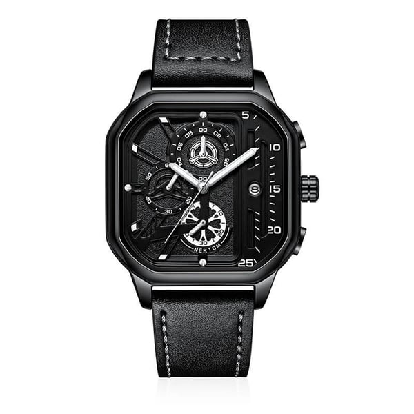 Reloj de cuarzo resistente al agua para hombre.