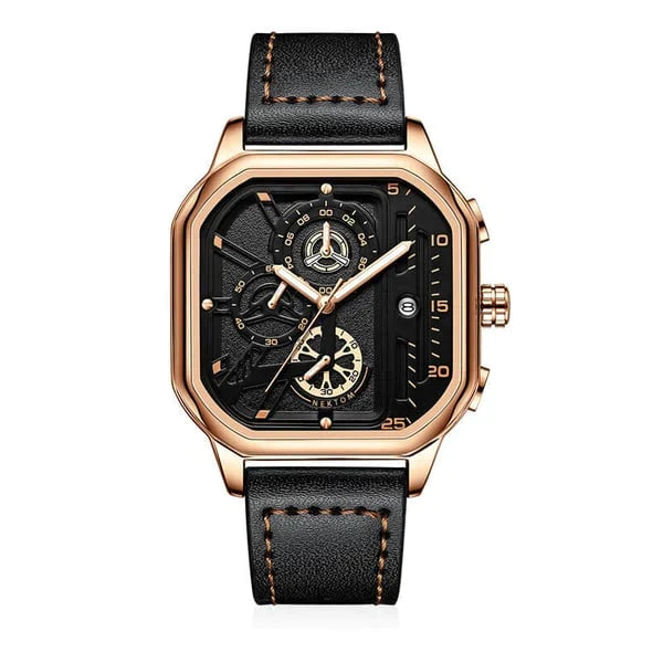 Reloj de cuarzo resistente al agua para hombre.