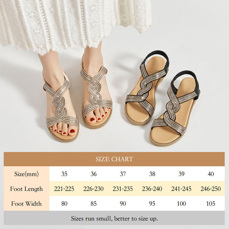 Sandalias de cuña de la cuña del rango suave antideslizante