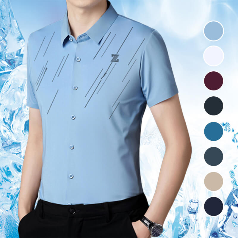 Camisas sin costuras para hombre resistentes a las arrugas