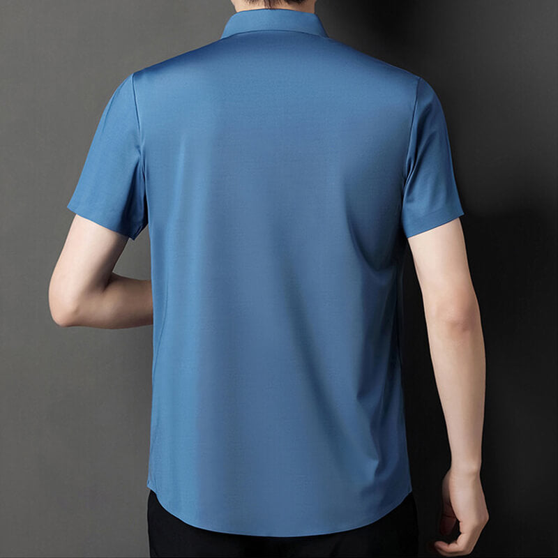 Camisas sin costuras para hombre resistentes a las arrugas