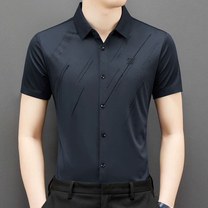 Camisas sin costuras para hombre resistentes a las arrugas