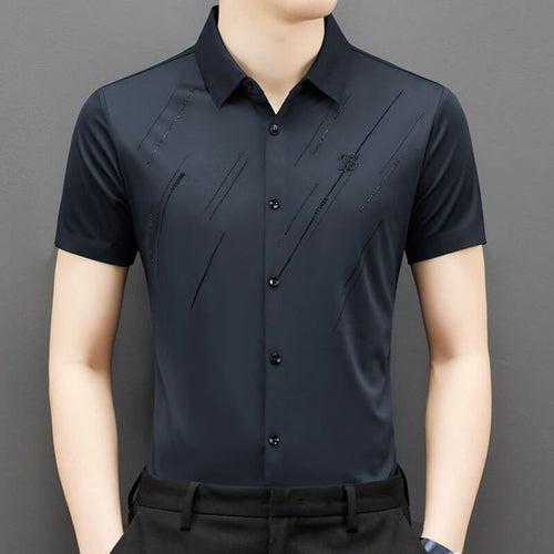 Camisas sin costuras para hombre resistentes a las arrugas