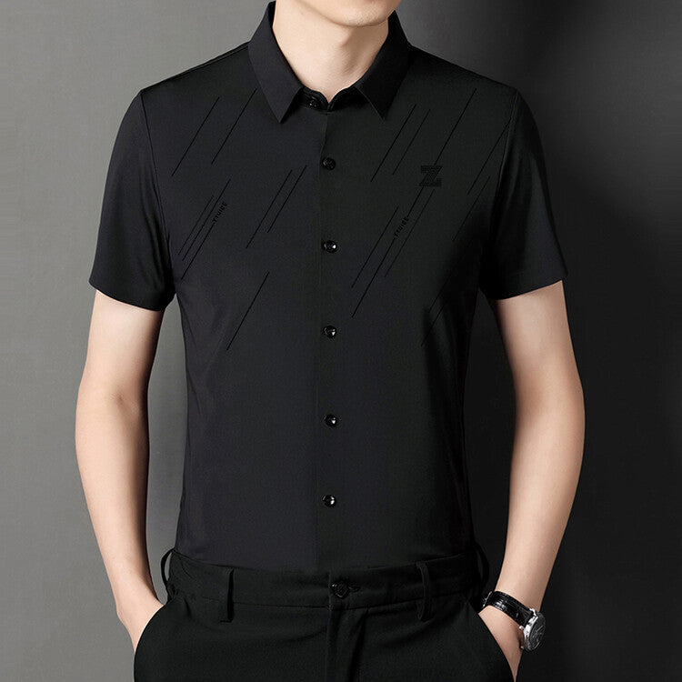 Camisas sin costuras para hombre resistentes a las arrugas