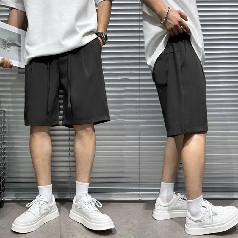 Clásicos pantalones cortos de seda de hielo para hombres