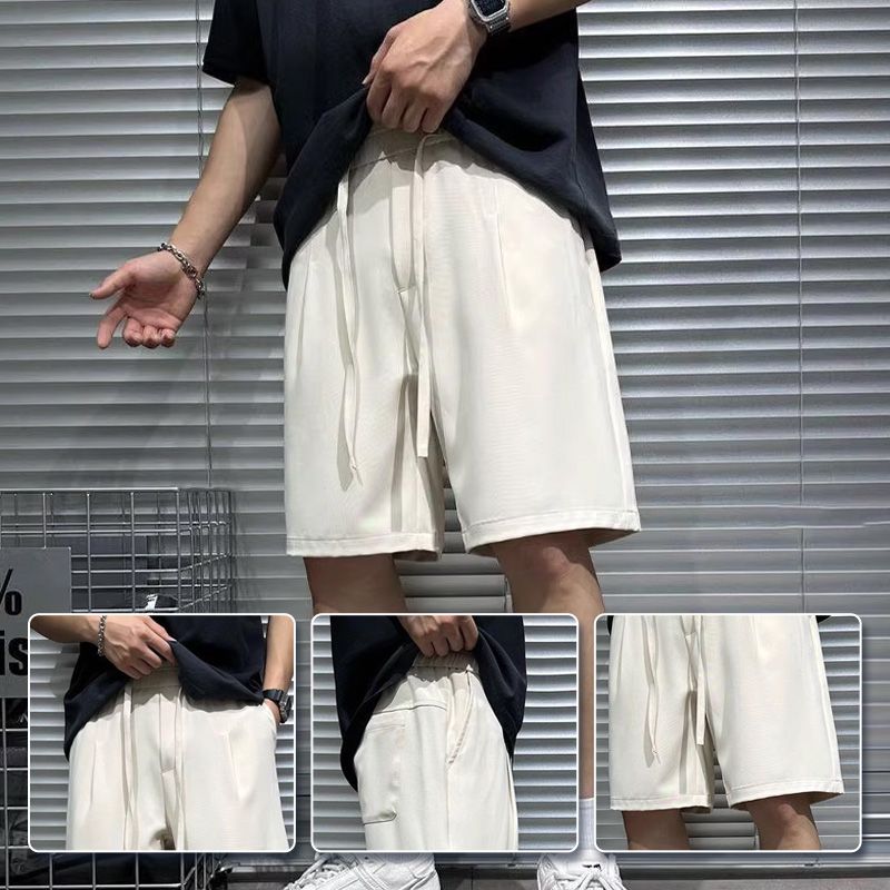 Clásicos pantalones cortos de seda de hielo para hombres
