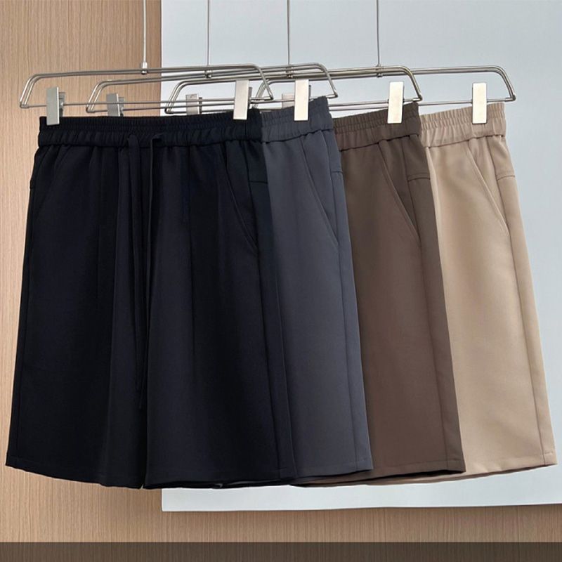 Clásicos pantalones cortos de seda de hielo para hombres