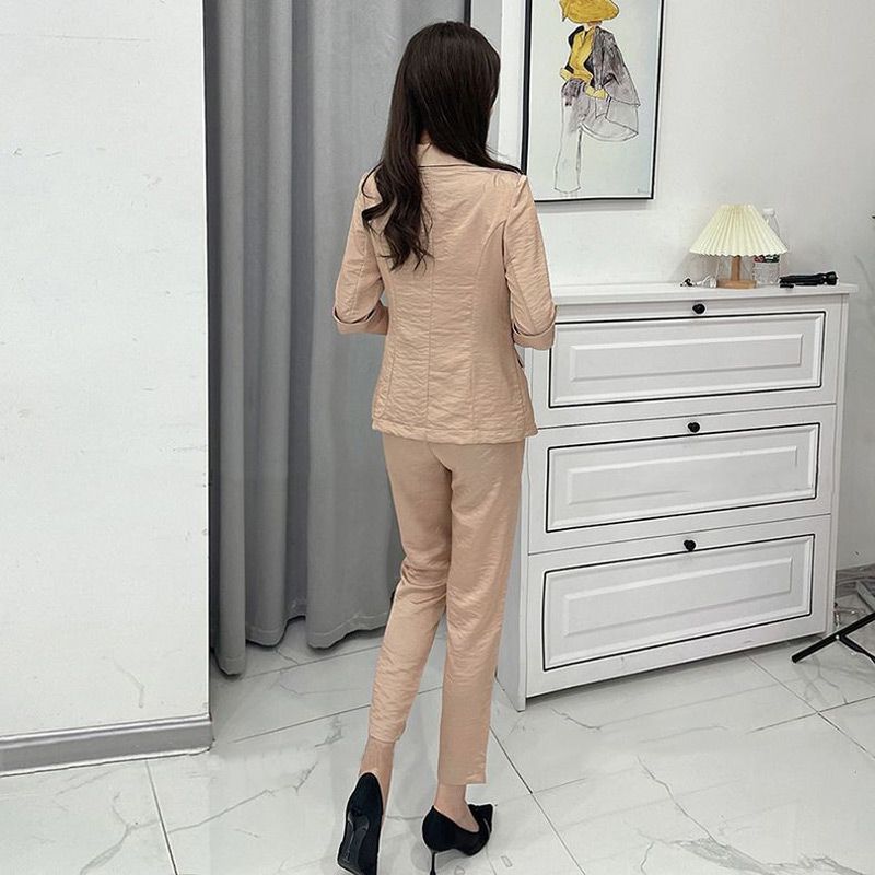 Conjunto de 3 piezas de negocios casual de moda para mujer (Blazer + Camisola + Pantalones)