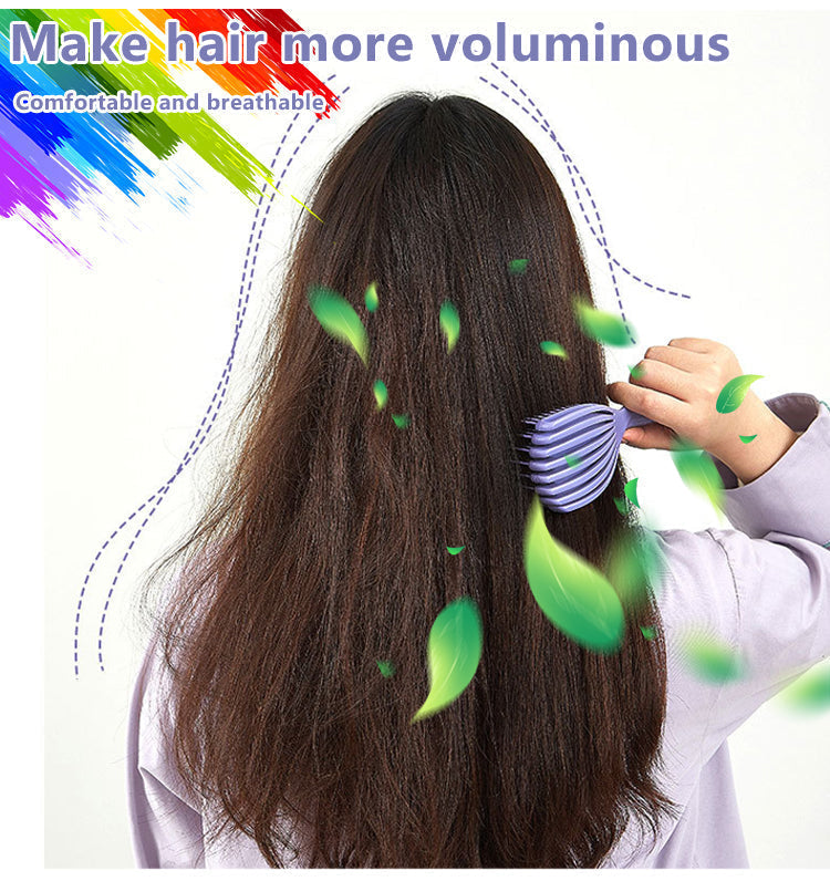 Peigne à pointes creuses pour cheveux lisses