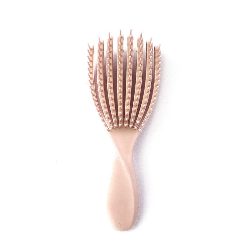 Peigne à pointes creuses pour cheveux lisses