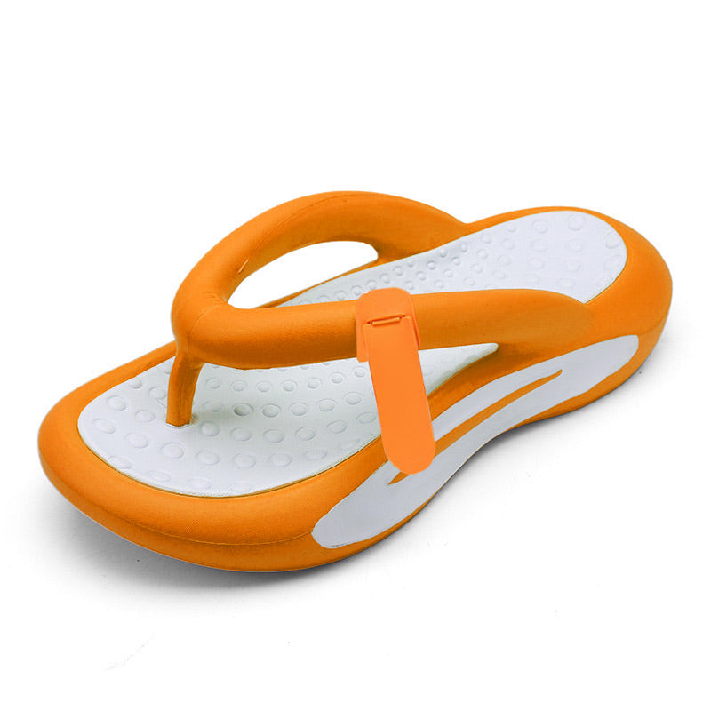 Chanclas de pareja de moda con suela gruesa y amortiguación informal