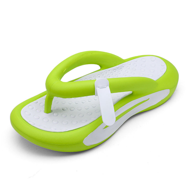 Chanclas de pareja de moda con suela gruesa y amortiguación informal