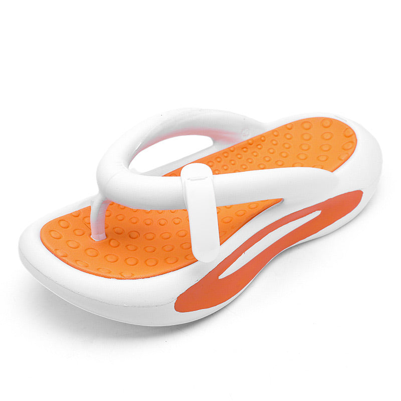 Chanclas de pareja de moda con suela gruesa y amortiguación informal