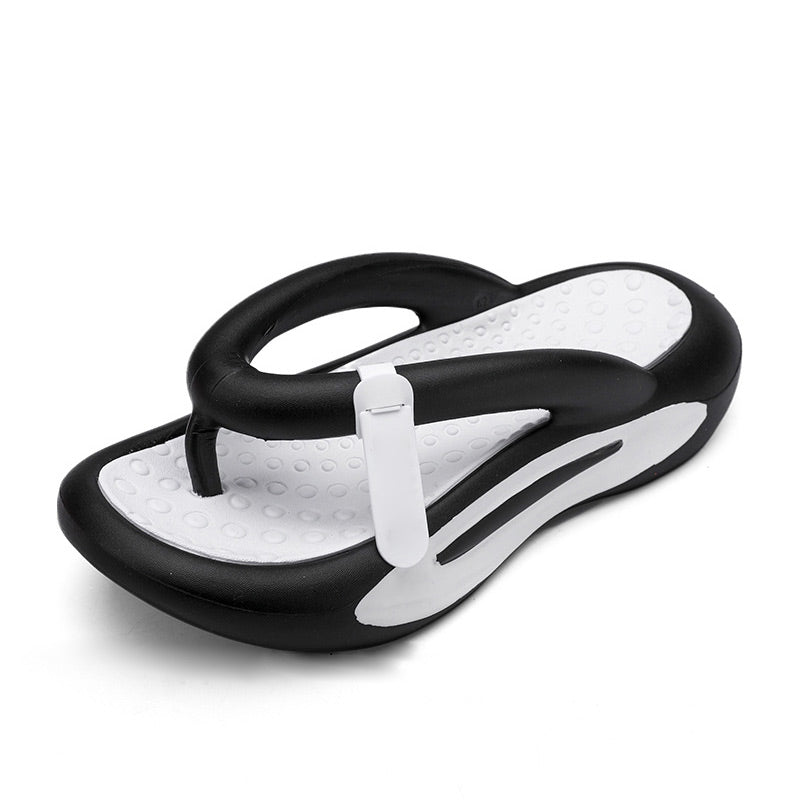 Chanclas de pareja de moda con suela gruesa y amortiguación informal