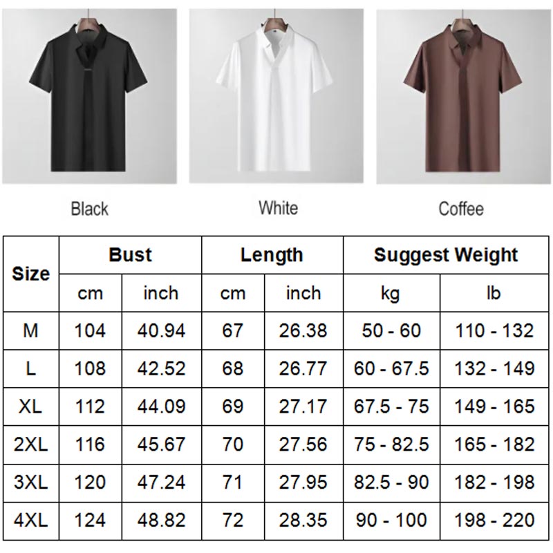Camisa informal de negocios con cuello en V de verano para hombre