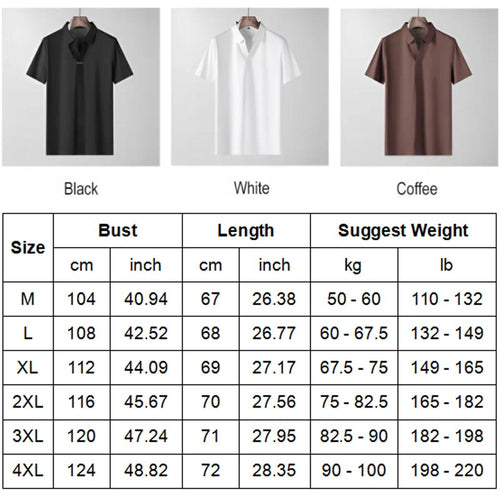 Camisa informal de negocios con cuello en V de verano para hombre