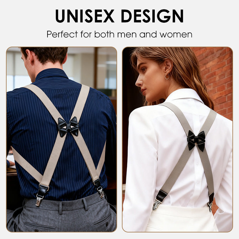 ⏳Time-Limited Special⏰Men's X-Back Suspenders with Hook Clips – Adjustable & Heavy-Duty