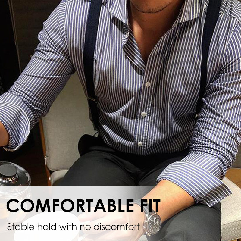 ⏳Time-Limited Special⏰Men's X-Back Suspenders with Hook Clips – Adjustable & Heavy-Duty