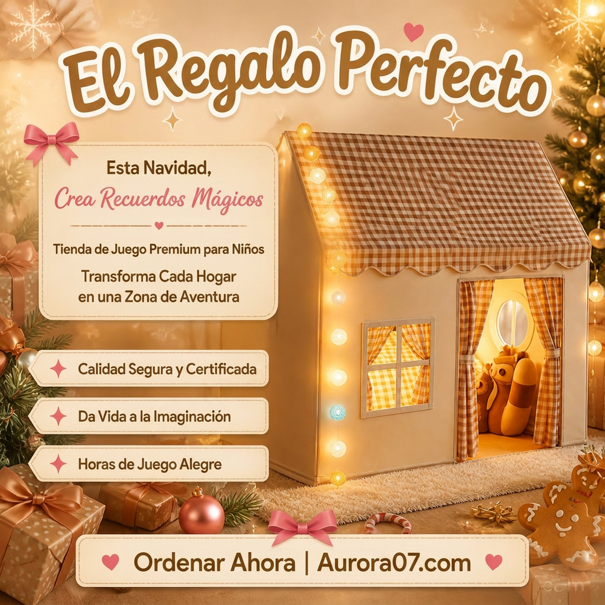 🏆 Último día 50% de descuento 🏠 Castillo de tiendas de juegos para niños ✨