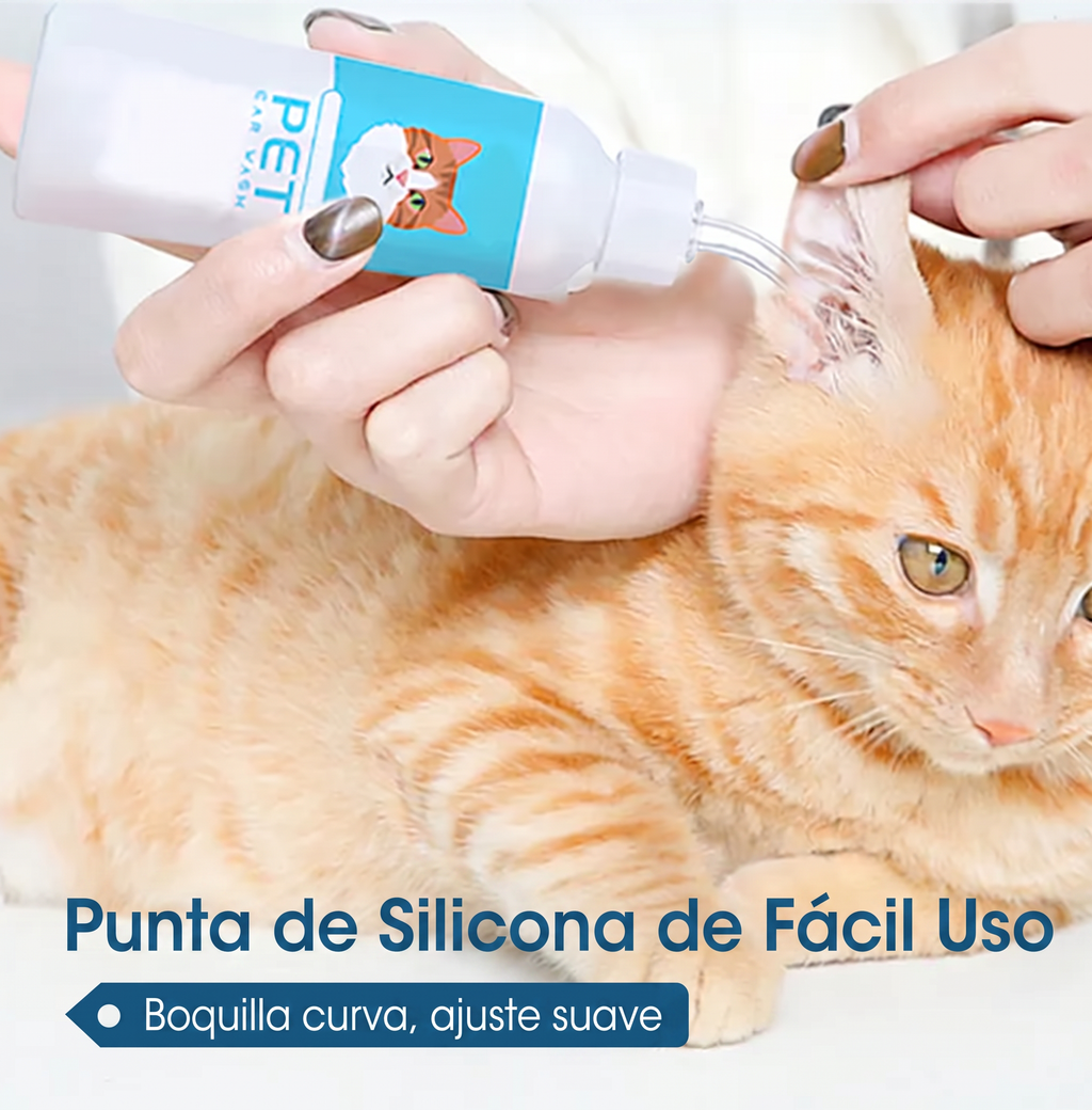 🐶🐱 Limpiador de oídos, alivia la picazón en perros y gatos.