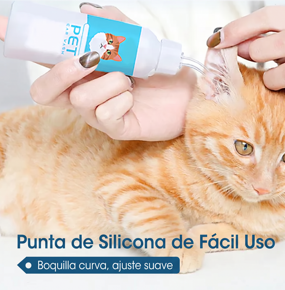 🐶🐱 Limpiador de oídos, alivia la picazón en perros y gatos.