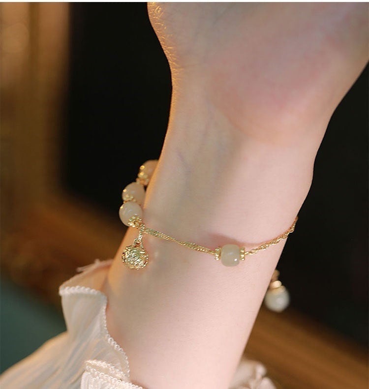 Pulsera Hetian Jade Bell