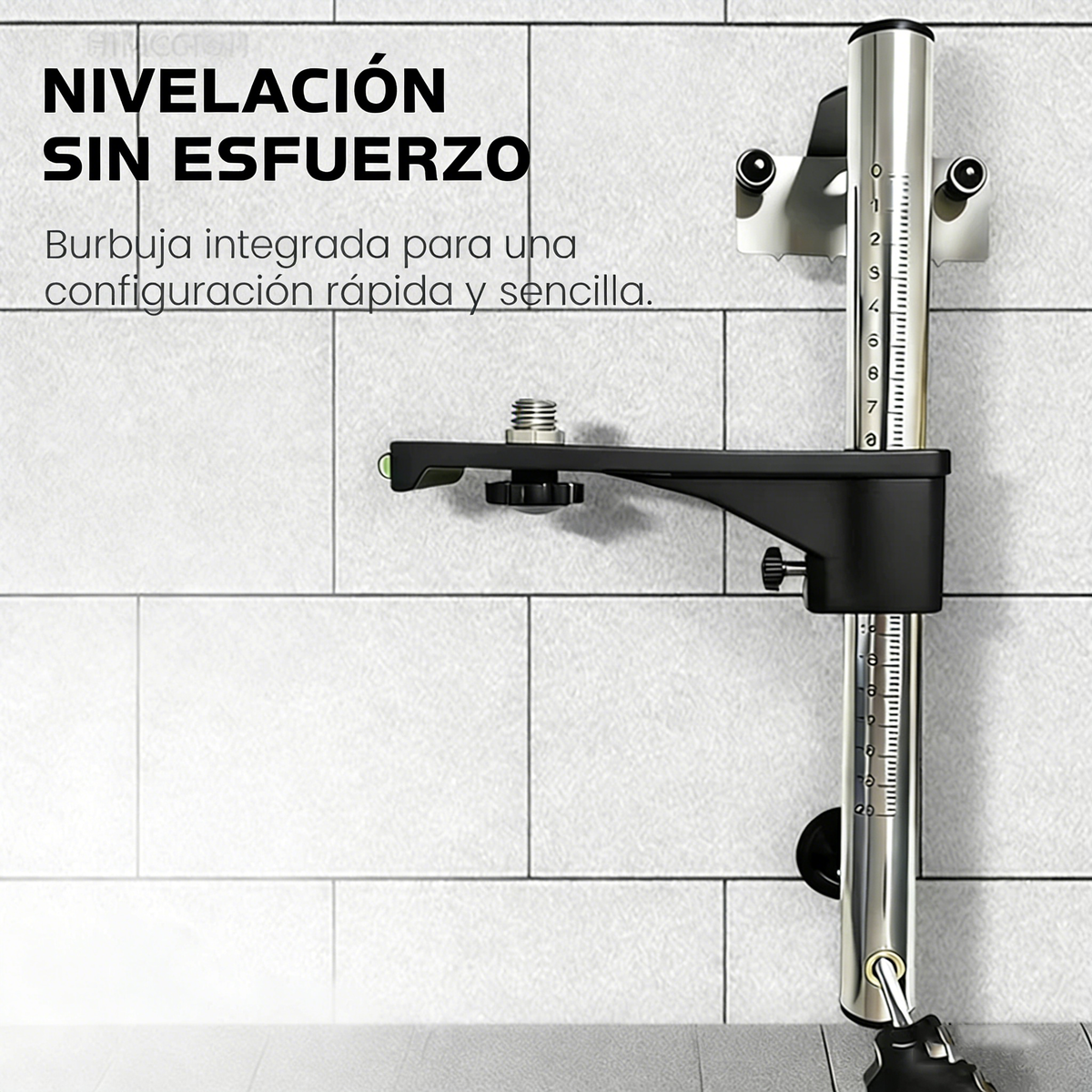 Soporte de montaje en pared para nivel láser ajustable