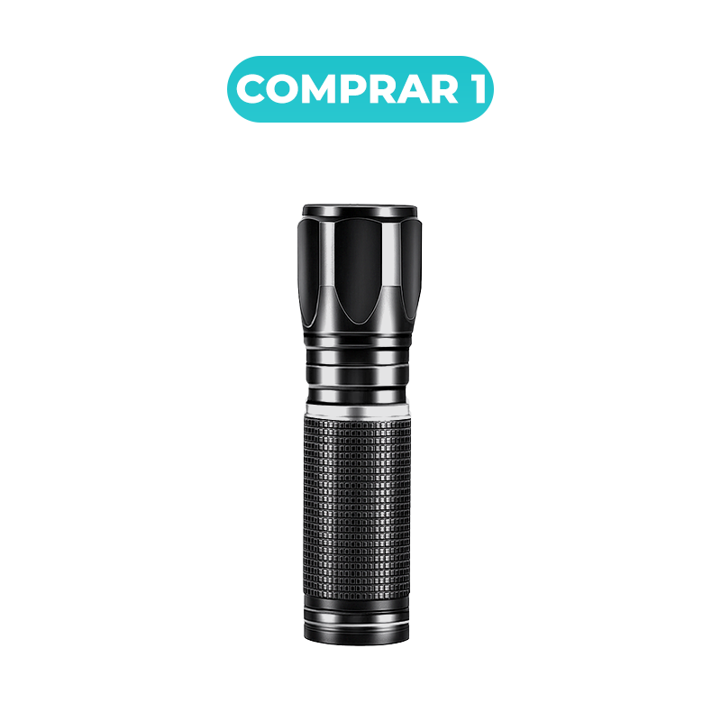 Mini linterna LED recargable de alto brillo.