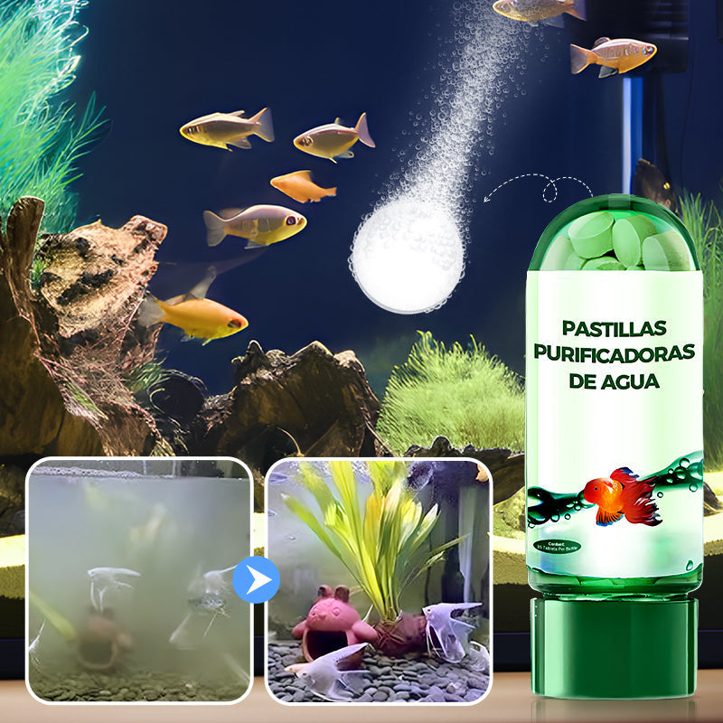Tableta Potente de Purificación de Agua para Acuarios