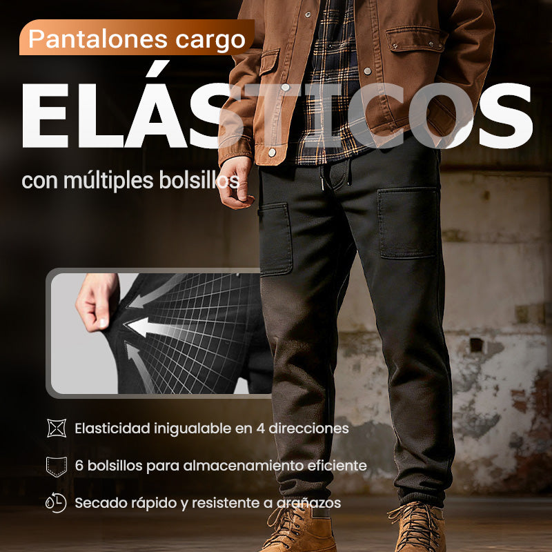 💥🥰 Multipantalones – Pantalones Cargo Duraderos, Multibolsillos y Superelásticos