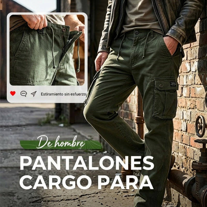 Pantalones tácticos cargo de algodón para hombre