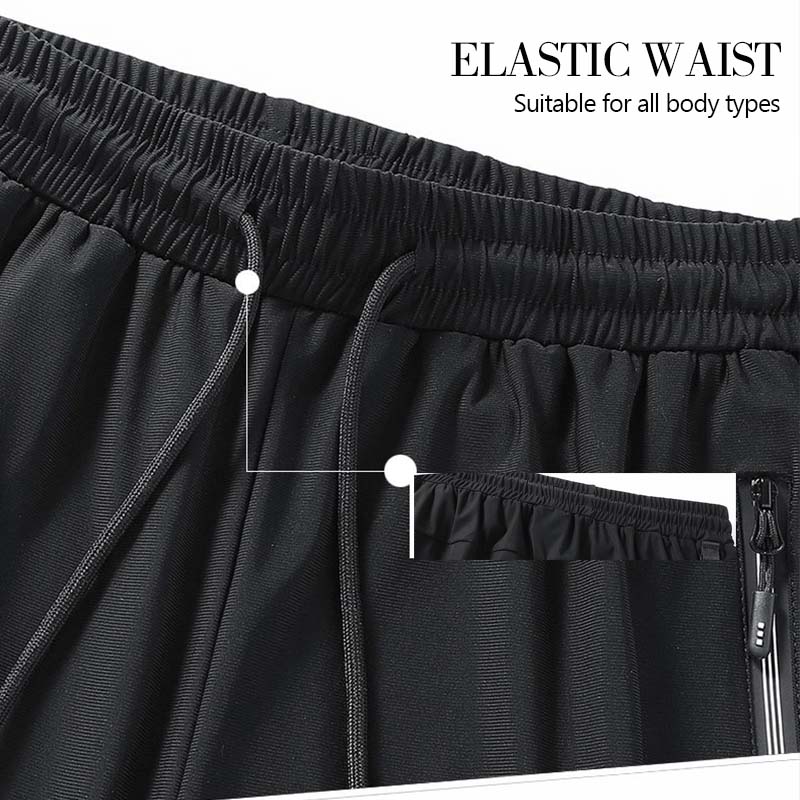 PANTALONES CASUALES TRANSPIRABLES DE SEDA HELADA