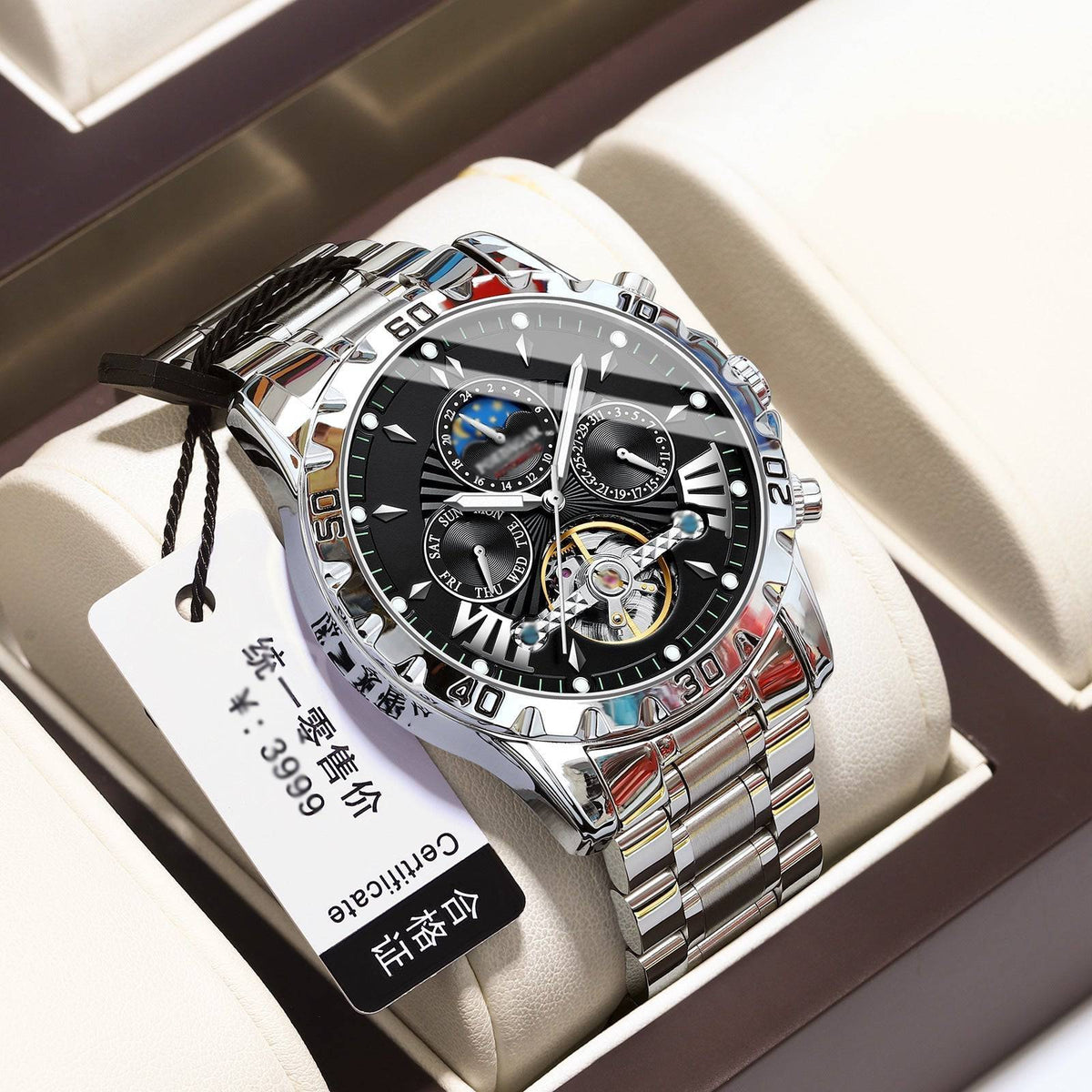 ⌚Relojes mecánicos automáticos suizos nuevos a prueba de agua