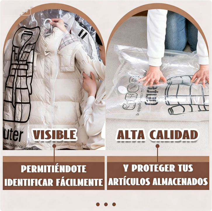 🧳【1° Más Vendido】✨ Bolsas Colgantes de Almacenamiento al Vacío – Ahorra Espacio y Mantén tu Ropa Organizada con Facilidad 💼🌟
