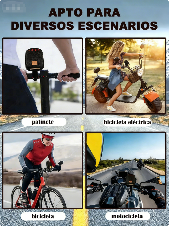 🚴‍♂️🎶 Altavoz Bluetooth Impermeable para Bicicleta – Soporte de Fácil Montaje, Ideal para Viajes y Actividades al Aire Libre 🌦️🔊